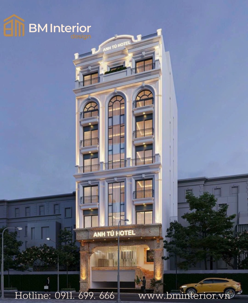 Dự án Khách sạn tư nhân 7 tầng cao cấp